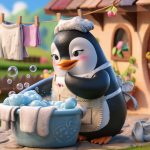 manchot-lessive-maison